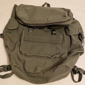 Olive Green Military Style Backpack